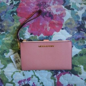 Pink Michael Kors Wristlet/Wallet